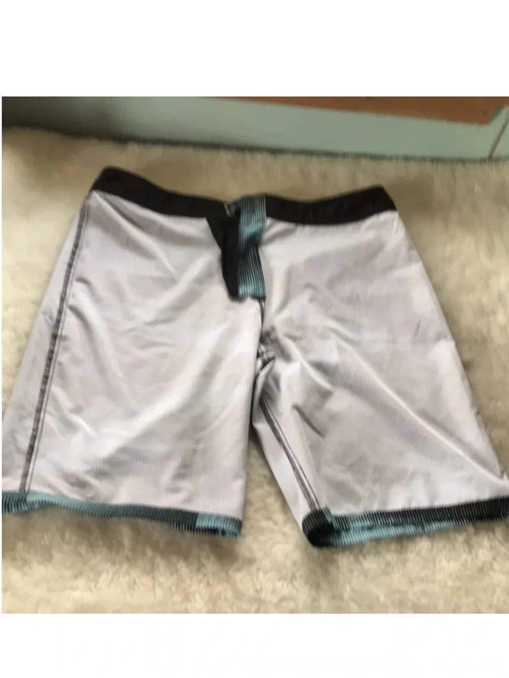Nike unlined black aqua illusion board shorts size M